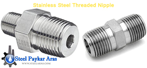 stainless steel threaded nipple- type od nipple - ss socket weld nipple -نیپل استنلس استیل - مغزی استنلس استیل